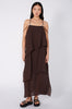 liberty dress / carob brown