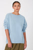 line knit sweater / powder blue marle