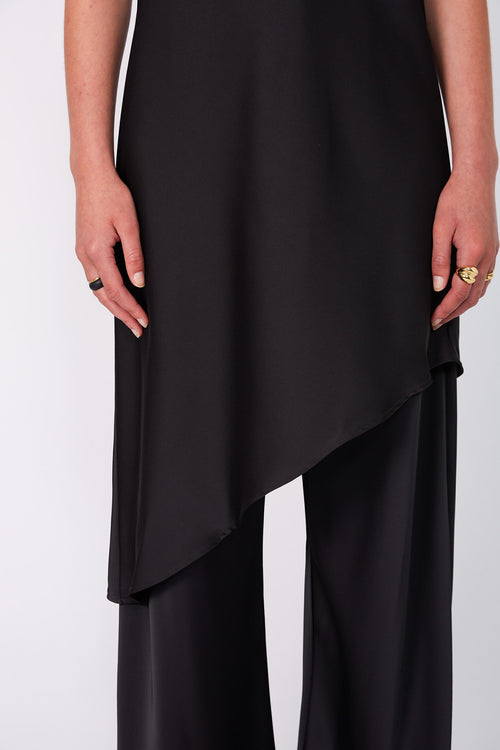 liquid tunic / black
