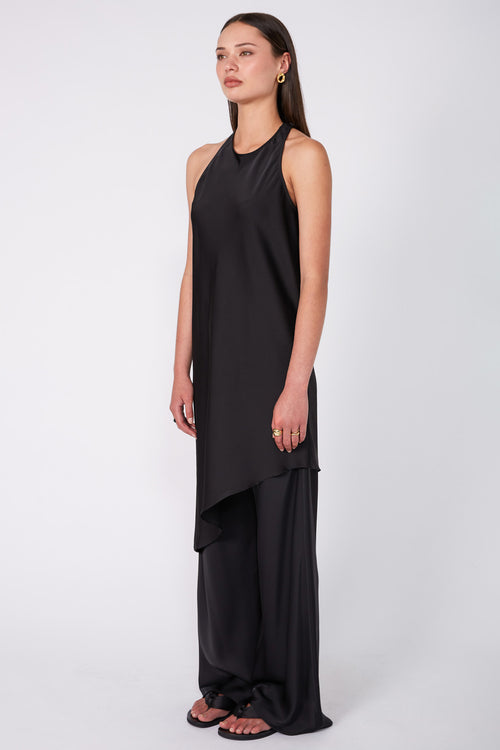 liquid tunic / black