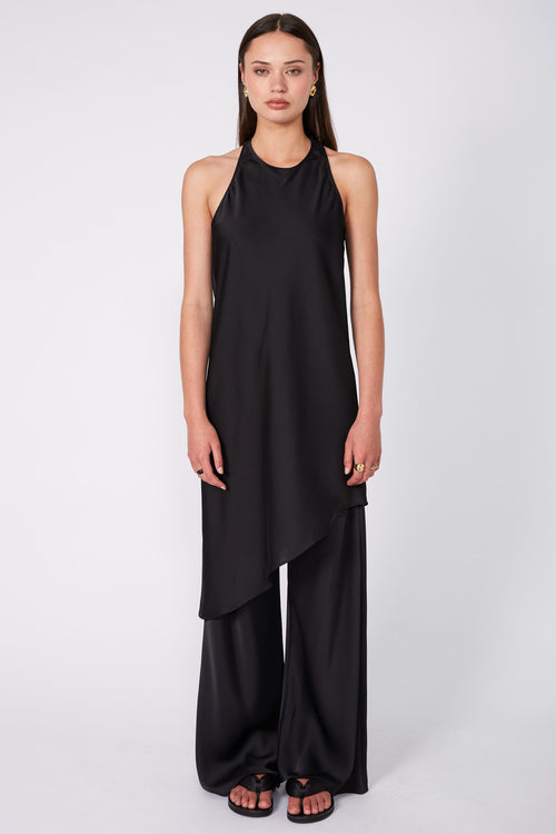 liquid tunic / black