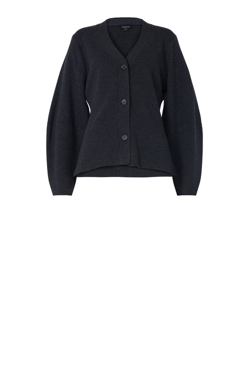 logical cardi / dark charcoal marle