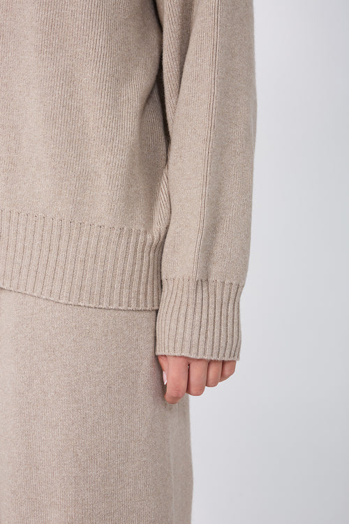 lounge hooded sweater / pumice marle