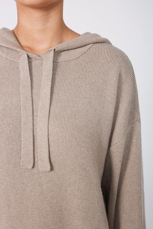 lounge hooded sweater / pumice marle