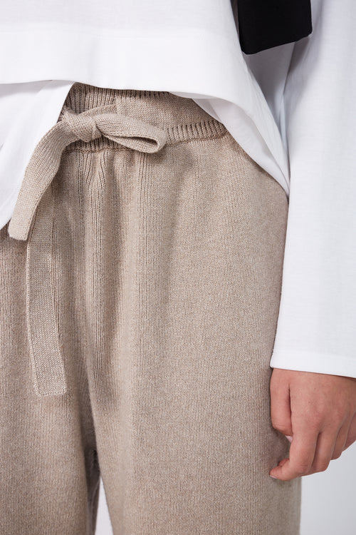 lounge knit pant / pumice marle