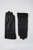 luxe leather gloves / black