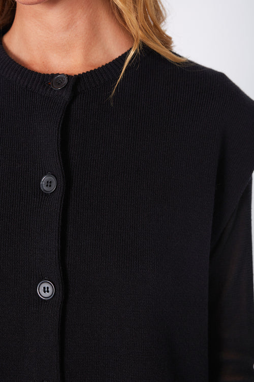 mantle vest / black