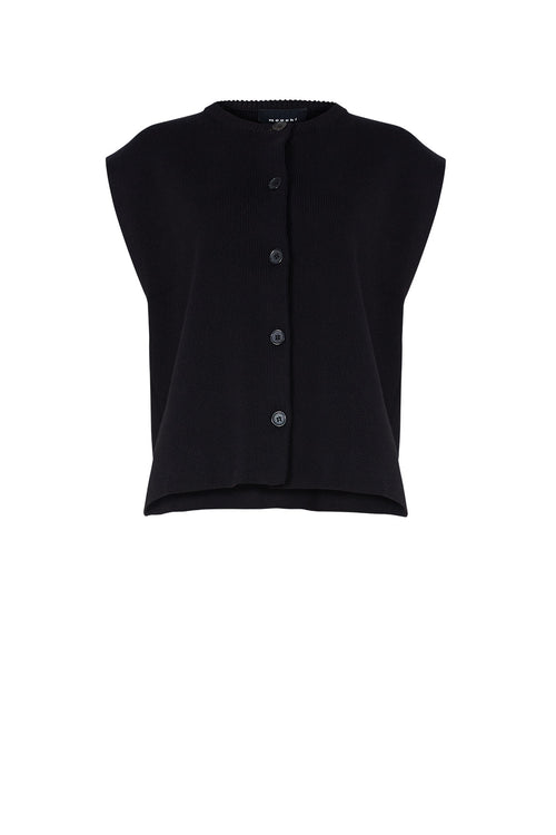 mantle vest / black