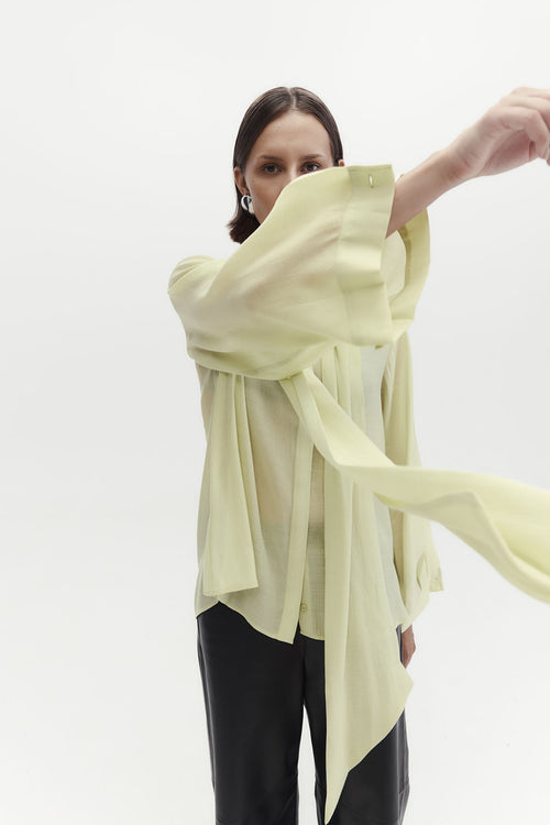 onsen shirt / pale citron