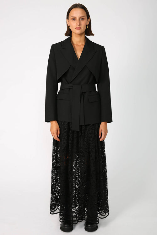 cohesive lace skirt / black lace