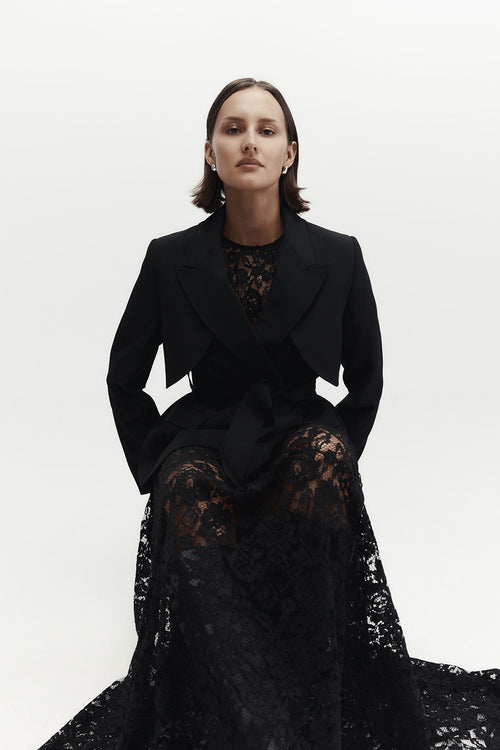 cohesive lace skirt / black lace