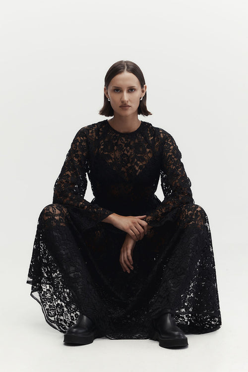 insisted top / black lace