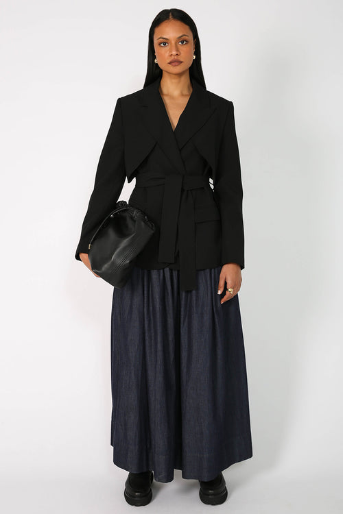 cohesive skirt / dark indigo