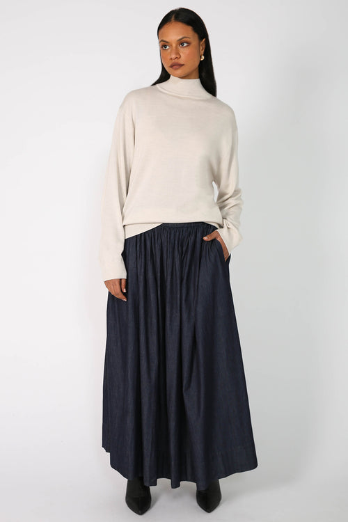 cohesive skirt / dark indigo