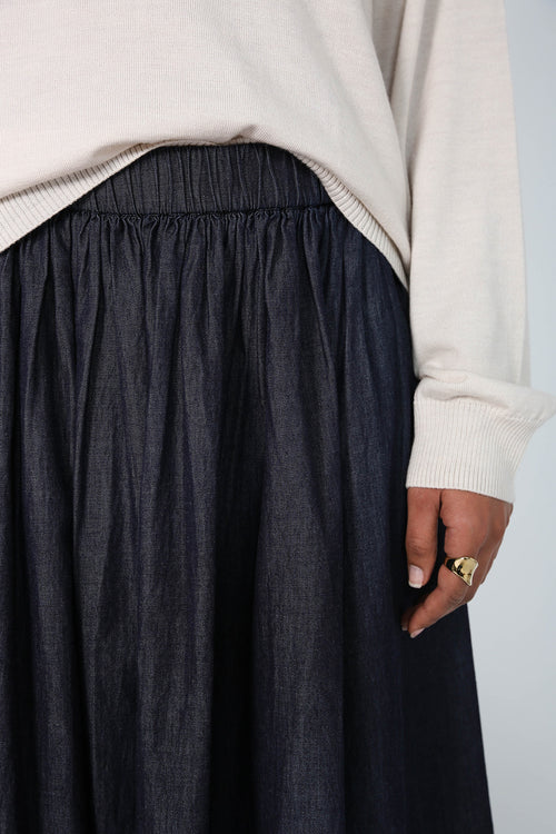 cohesive skirt / dark indigo