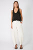 encased pant / bone