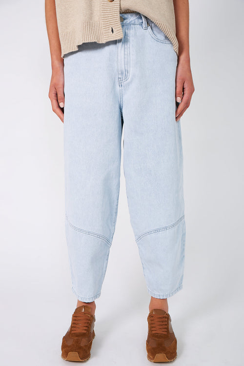 furthered jean / faded blue denim