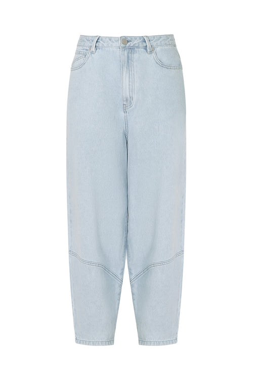 furthered jean / faded blue denim