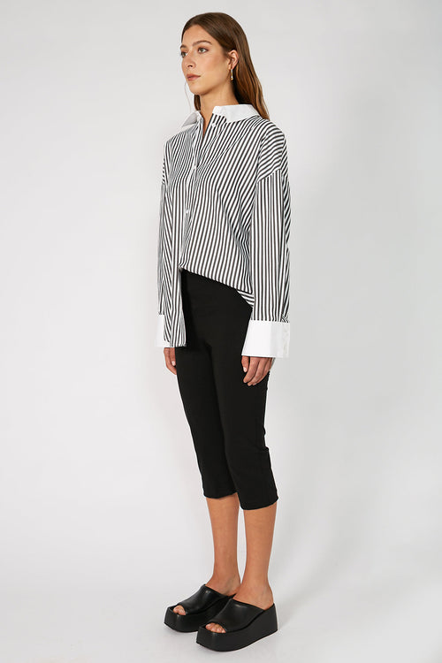 key capri pant / black
