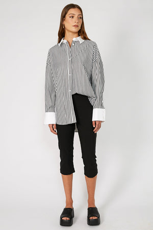 key capri pant / black