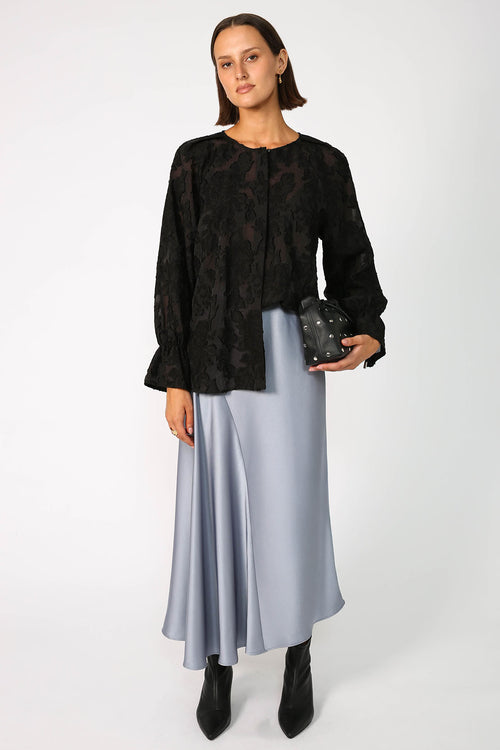 lateral skirt / smoked blue