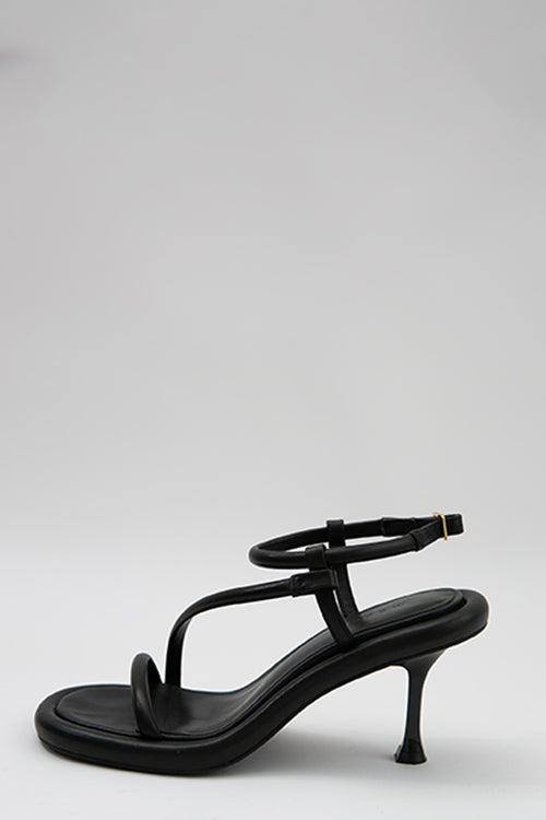 loft ankle strap heel / black