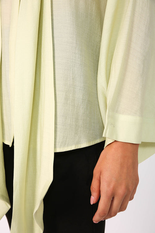 onsen shirt / pale citron