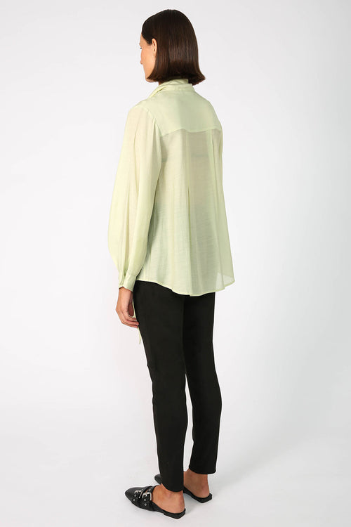 onsen shirt / pale citron