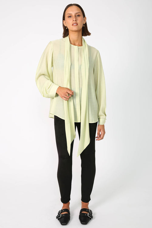 onsen shirt / pale citron