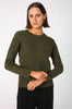 point sweater / khaki