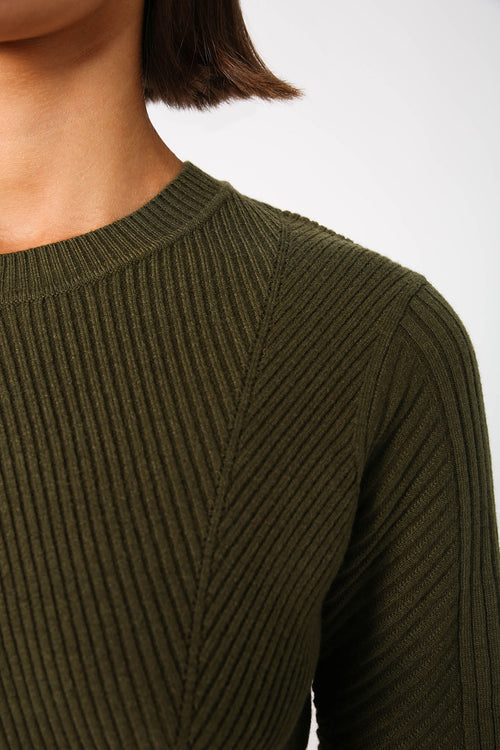 point sweater / khaki
