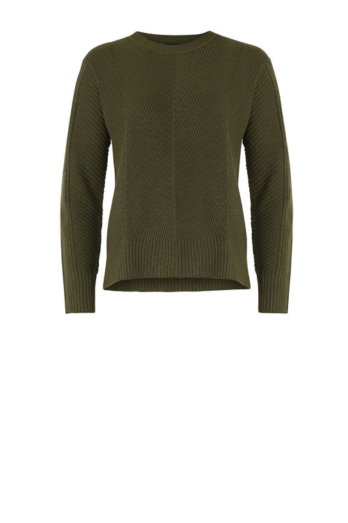 point sweater / khaki