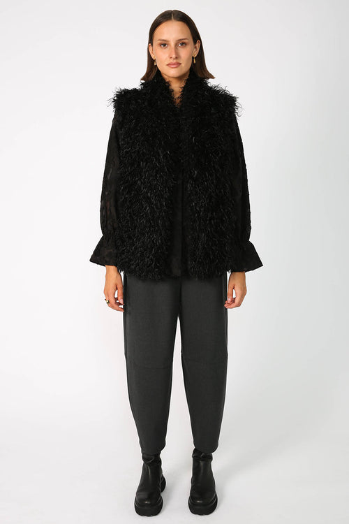 quarrel top / black