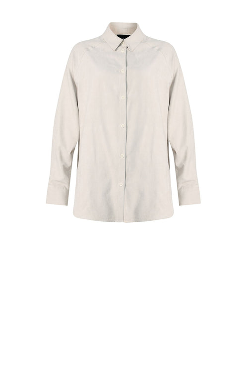 roam shirt / parchment beige