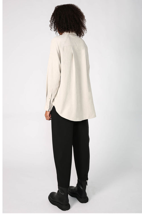roam shirt / parchment beige