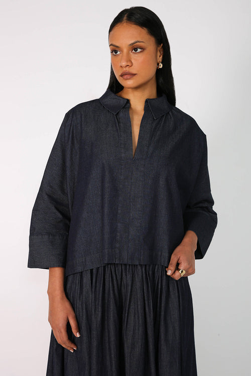 scarp top / dark indigo
