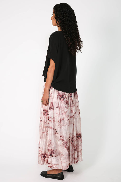 cohesive skirt / marble garnet red