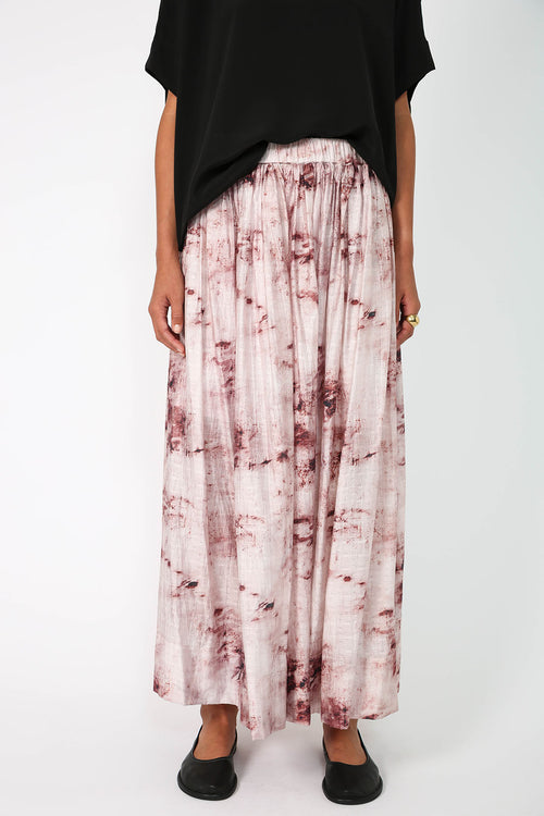 cohesive skirt / marble garnet red