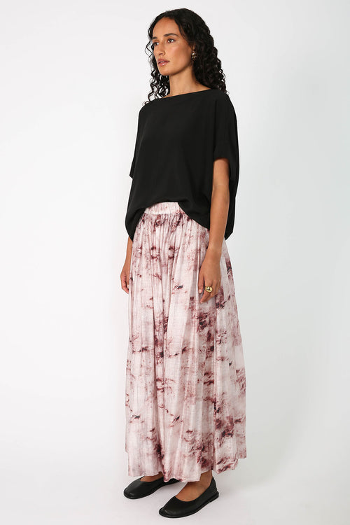 cohesive skirt / marble garnet red