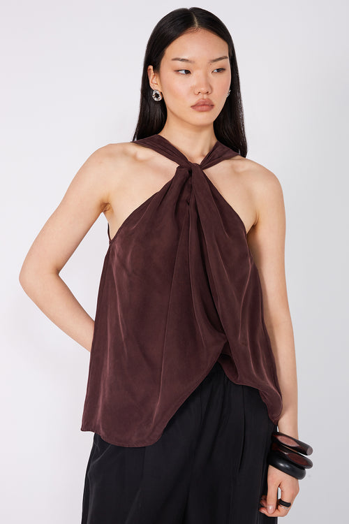 nemesis sleeveless top / sangria