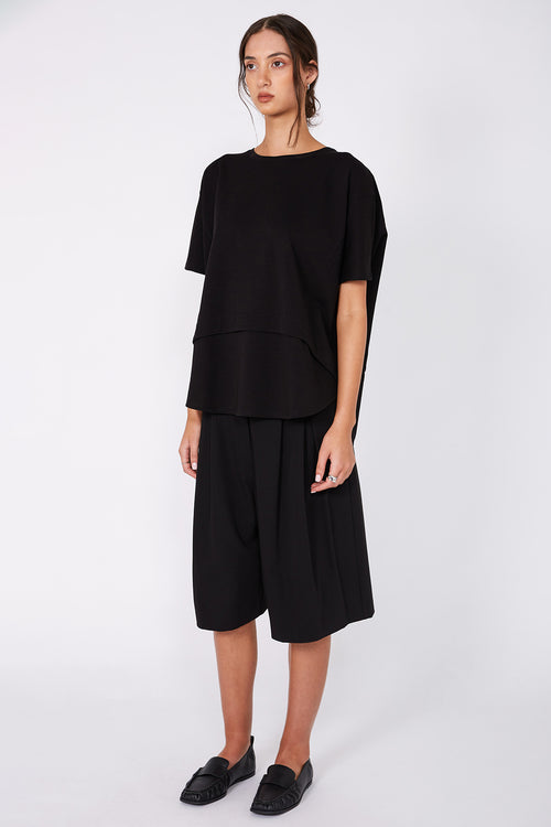 overturn tee / black