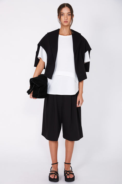 overturn tee / white