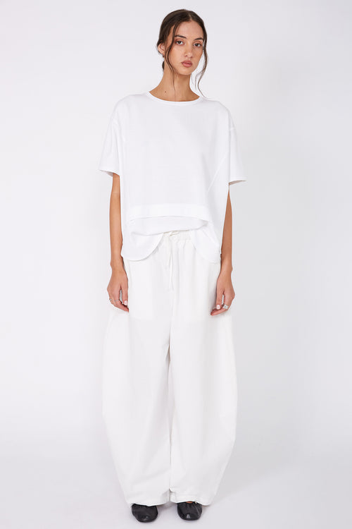 overturn tee / white