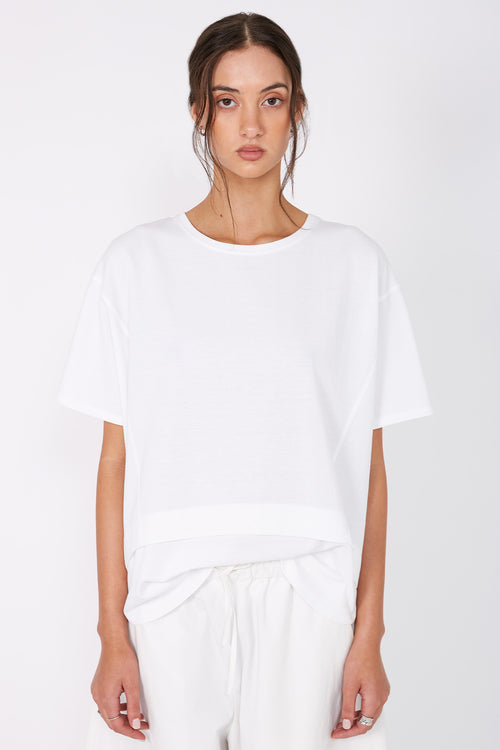 overturn tee / white