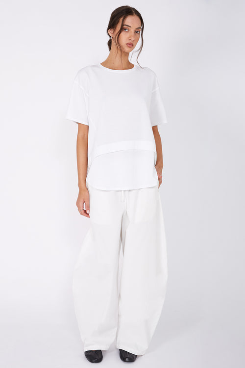 overturn tee / white