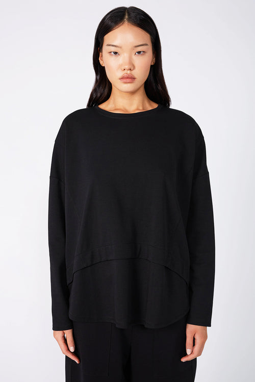 overturn top / black