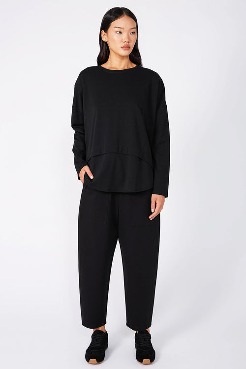 overturn top / black