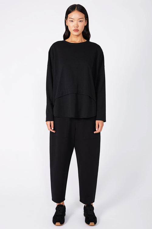 overturn top / black