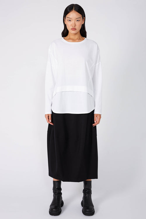 overturn top / white