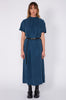 overview midi dress / dark teal